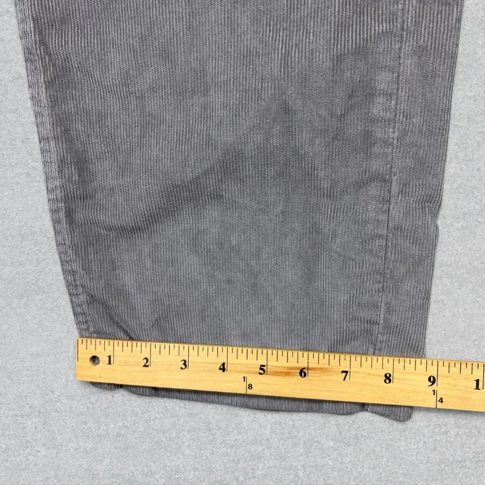 Levi's 505 Pants Mens 38x32 Gray Corduroy Regular Fit Straight Leg Stretch